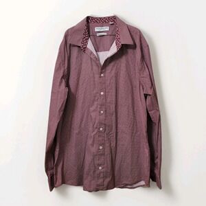 Nick Graham Everywhere Stretch Modern Fit‎ Button Down Long Sleeve Shirt Size XL